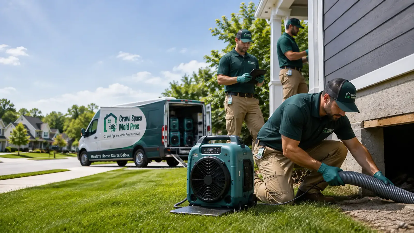 Crawl Space Mold Removal in Glidden, WI